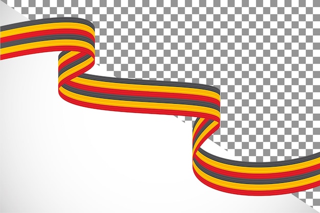 PSD 3d-band der uganda-flagge-1