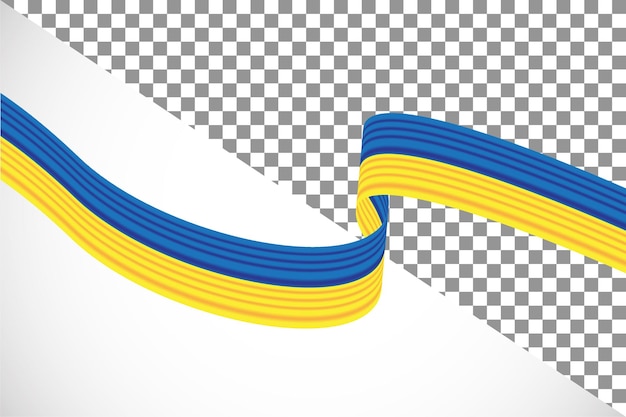 PSD 3d-band der ukraine-flagge32