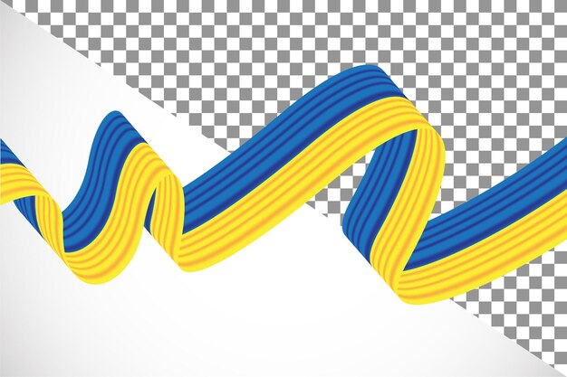 3d-band der ukrainischen flagge27