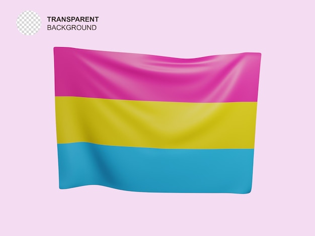 PSD 3d bandera lgbt gay lesbiana trans bisexual intersexual asexual