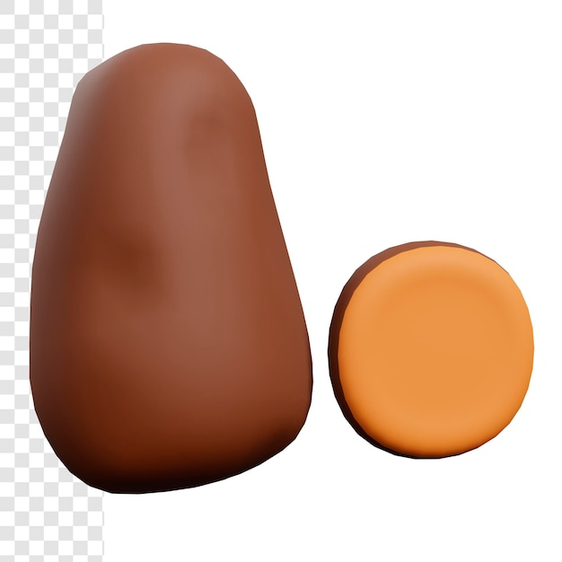 3d batata doce