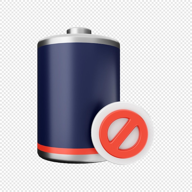 PSD 3d-batterieblock-symbol-darstellung