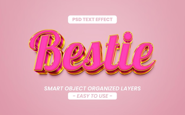 3D-bearbeitbare Bestie-Text-Effekt-Titel-Grafik-Stil