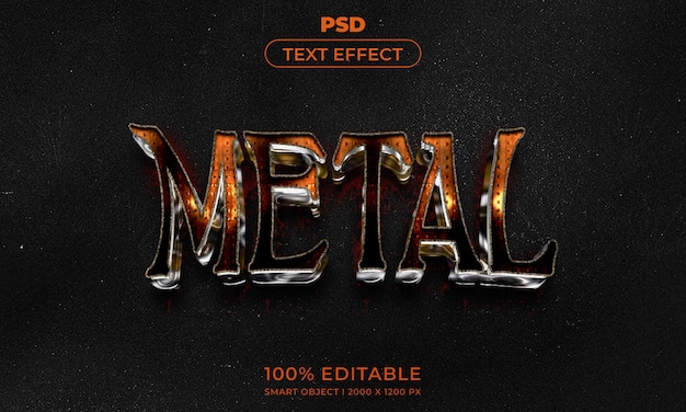 PSD 3d bearbeitbarer texteffektstil mit hintergrund