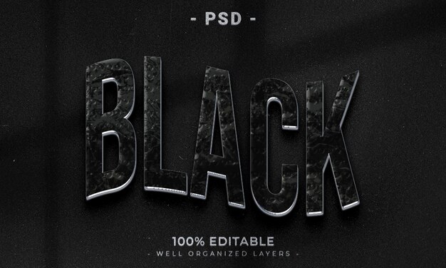 PSD 3d bearbeitbarer texteffektstil mit hintergrund