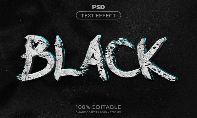 3D bearbeitbarer Texteffektstil mit Hintergrund