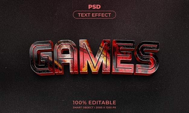 3D bearbeitbarer Texteffektstil mit Hintergrund