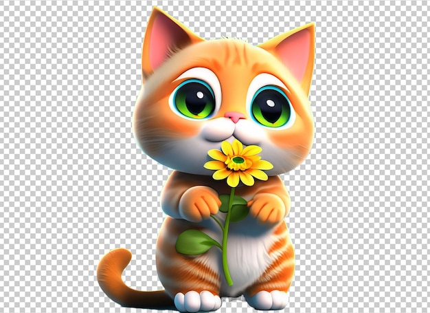 PSD 3d bébé chat