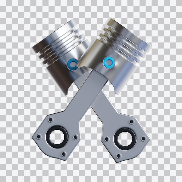 3D-Bild des Kolbens