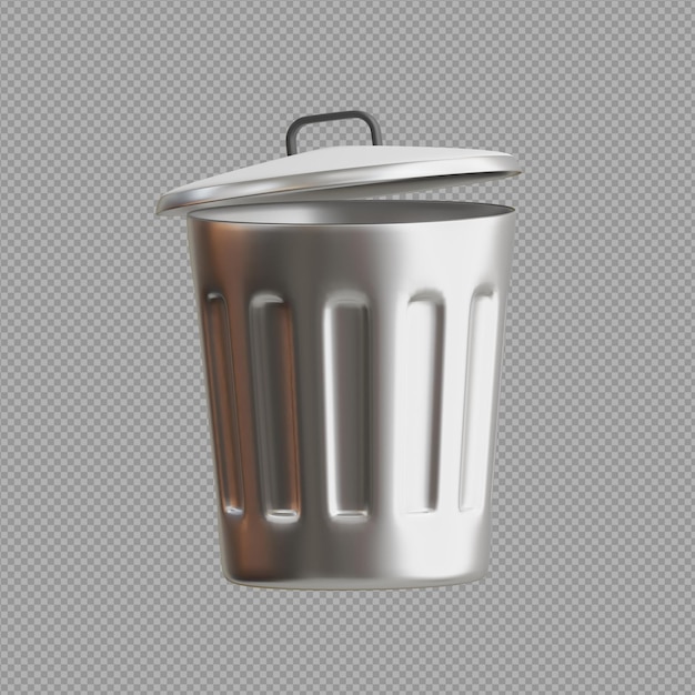 3D-Bild des Mülleimer-Symbols