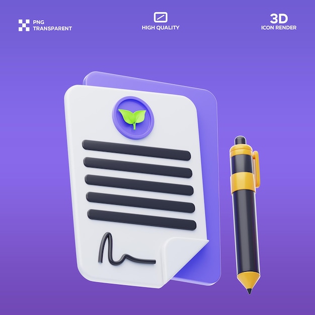 3D-Bild des PSD-Vertrags