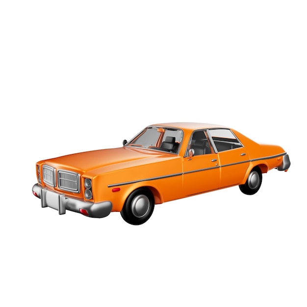 3D-Bild von alten Autos