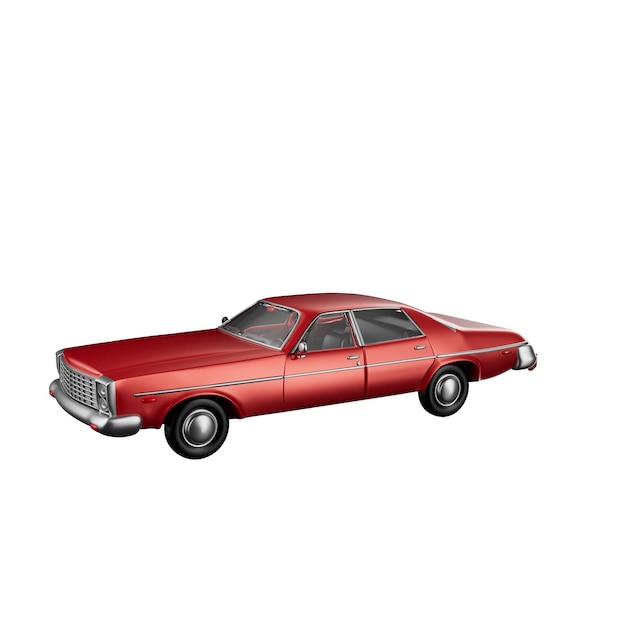 3D-Bild von alten Autos