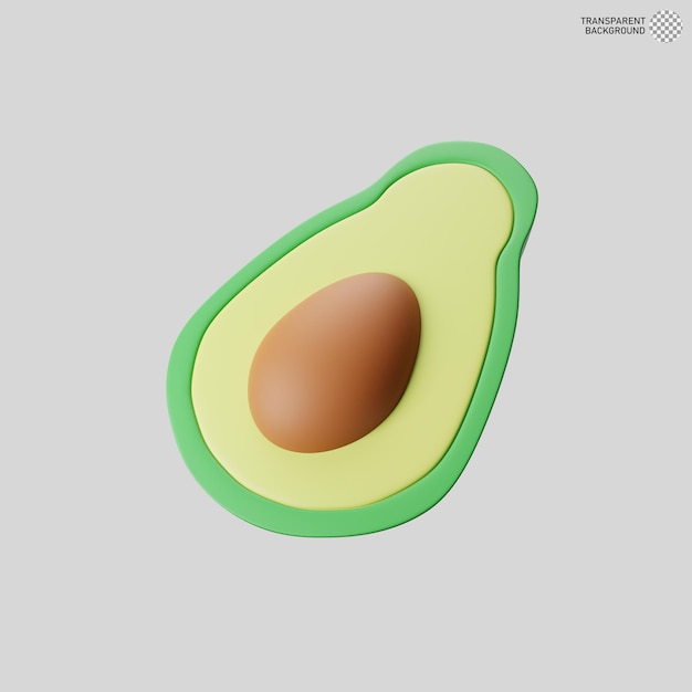 3D-Bild von Avocado