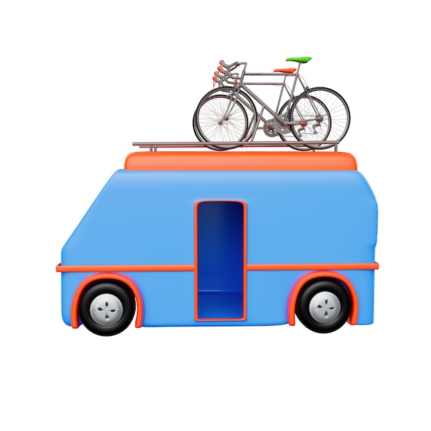 3D-Bild von Camping