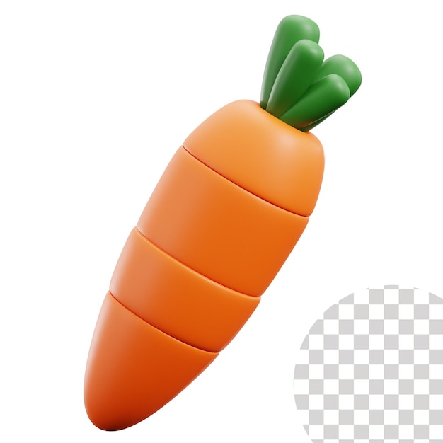 3D-Bild von Karotten