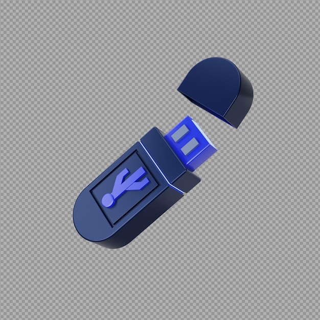 PSD 3d-bild von pendrive