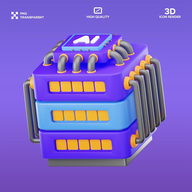 3D-Bild von PSD Ai Server