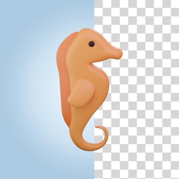 3D-Bild von Seepferden