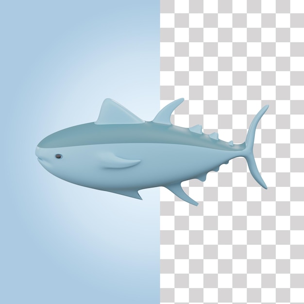 3D-Bild von Thunfisch