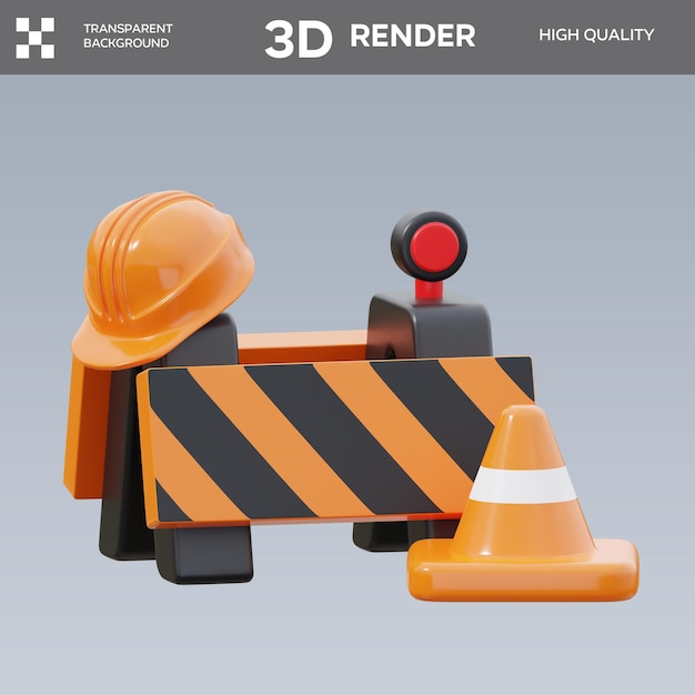 3D-Bilder der PSD-Konstruktionsbarriere