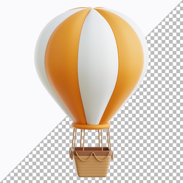 3D-Bilder von Heißluftballons