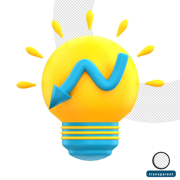 3D-Birne mit absteigendem Diagramm