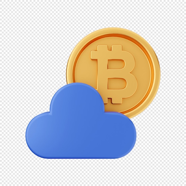 3d-bitcoin-cloud-mining-symbolillustration