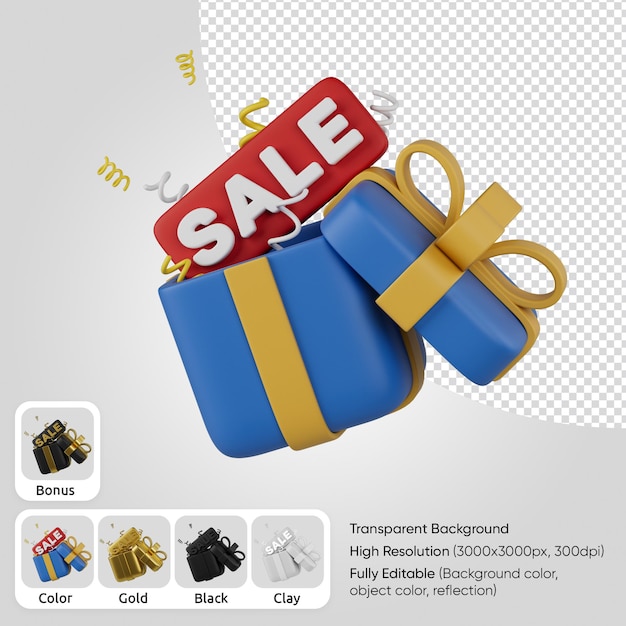 3D Black Friday Box