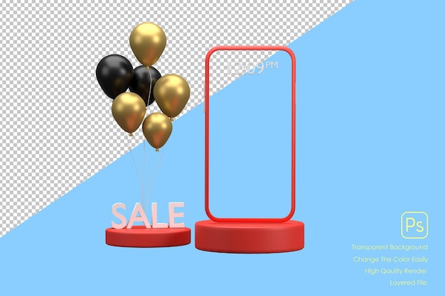 3d black friday promotion mit balloonsxa