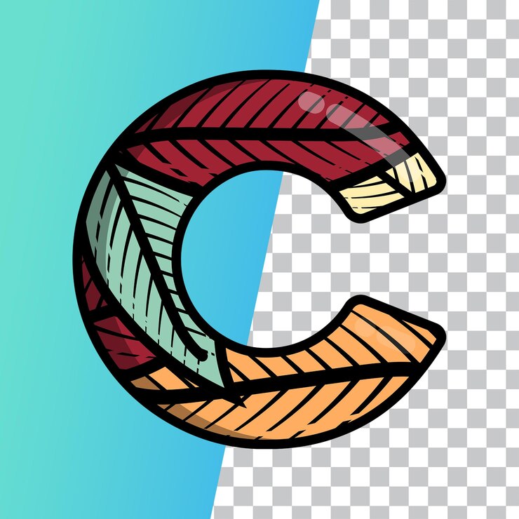 PSD 3d-blattmotiv alphabetbuchstaben