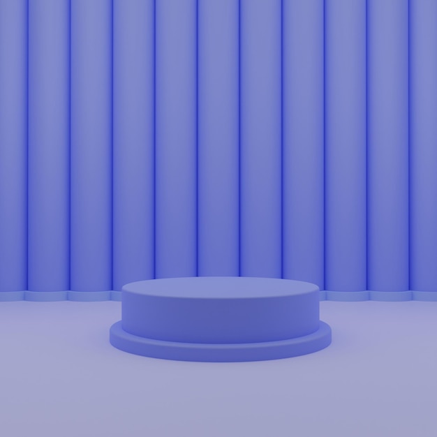 3d blue minimalis podium stand productos de pedestal archivos psd