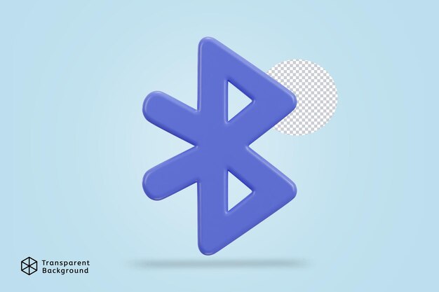 PSD 3d-bluetooth-icon-vektor-illustration