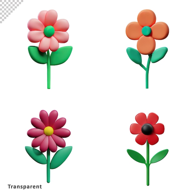 3D-Blumenpaket