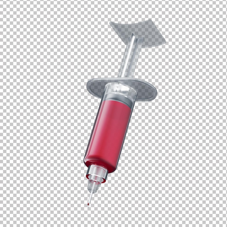 PSD 3d-blutspritzensymbol mit transparentem hintergrund