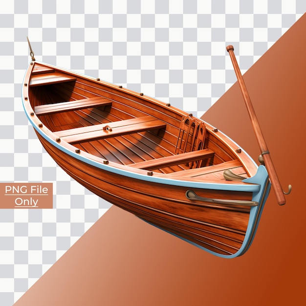 3D-Boad-Reise, sanfte, sanfte Beleuchtung, nur PNG-Premium-PSD