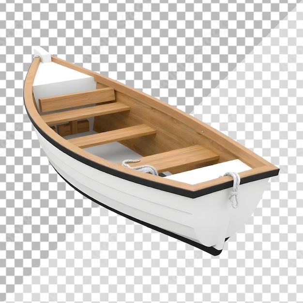 3d Boot auf einem isolierten transparenten Hintergrund