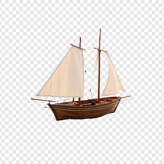 3d Boot isoliert auf durchsichtigem Hintergrund
