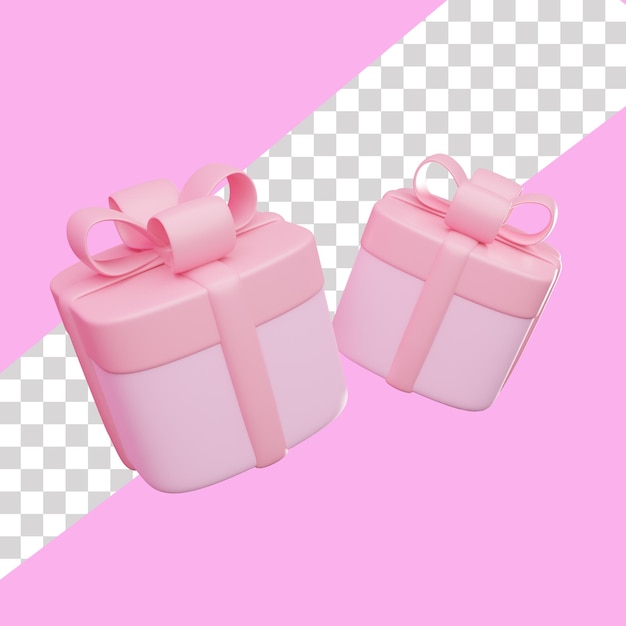 PSD 3d box geschenk valentinstag