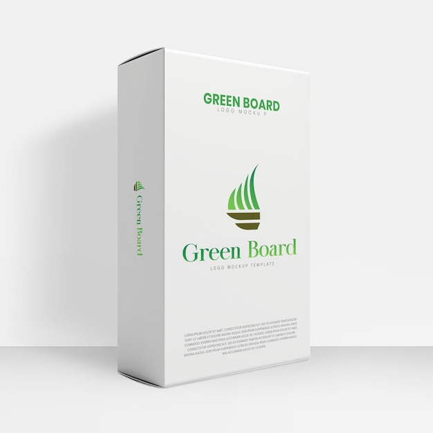 PSD 3d-box-logo-mockup-vorlage