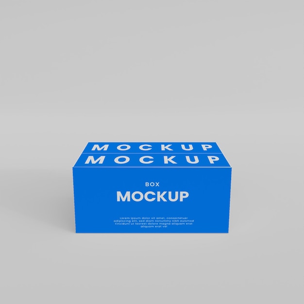 3d box mockup