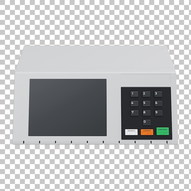 3D-Brasilianische elektronische Wahlmaschine für Präsidenten-, Bürgermeister- und Ratswahlen mit Transparenz