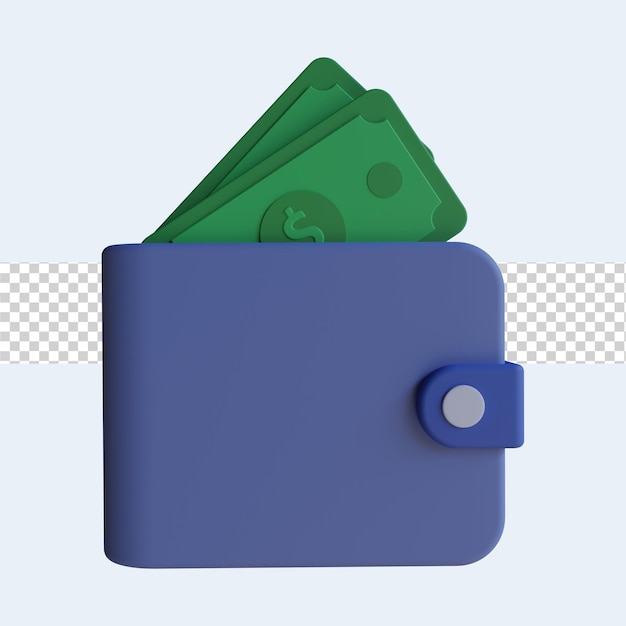 3D-Brieftaschensymbol