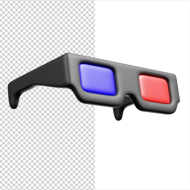 3D-Brille oder dreidimensionale Brille 3D-Render-Symbol