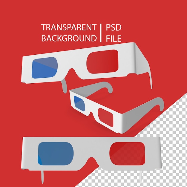 PSD 3d-brille png