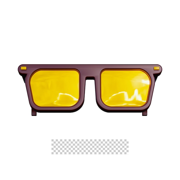 3D-Brille-Symbol isoliert