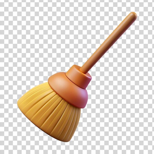 PSD a 3d broom on transparent background