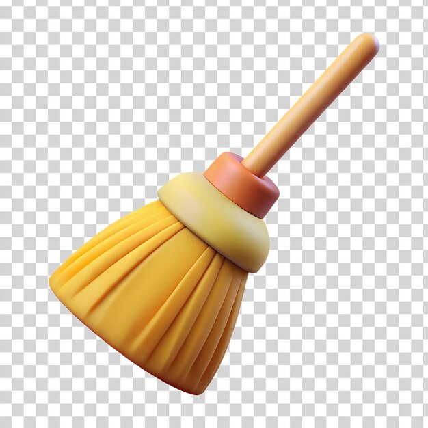 PSD a 3d broom on transparent background