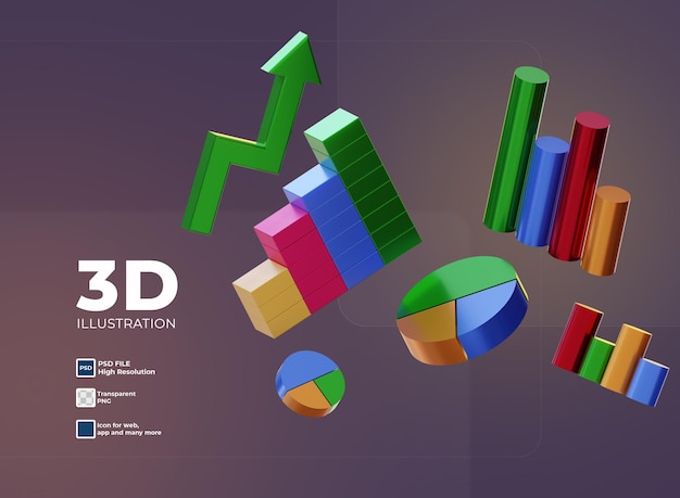 PSD 3d-business-infografik