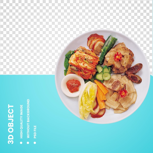 3d Cafe Food Barbecue Grill Hühnergericht gegrilltes Essen